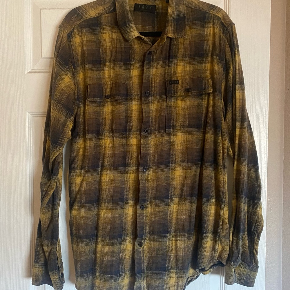 Men’s KREW Plaid Shirt XL